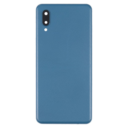 Samsung Galaxy A02 Blue Battery Back Cover with Camera Lens Frame - Durable Replacement Part