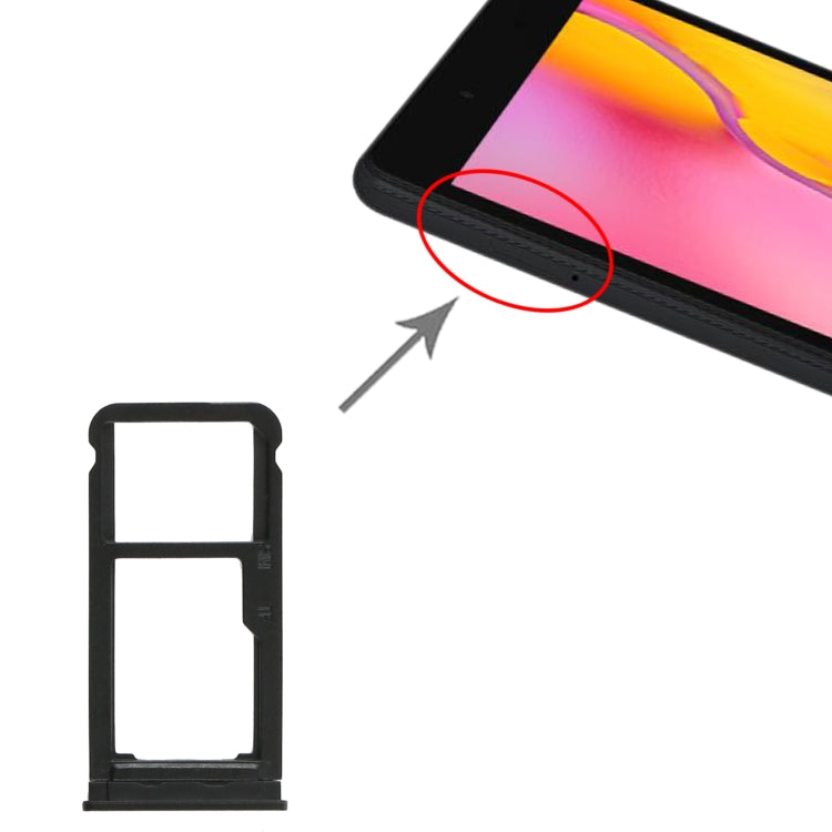 Samsung Galaxy Tab A 8.0 (2019) SM-T295 SIM & Micro SD Card Tray Replacement - Black