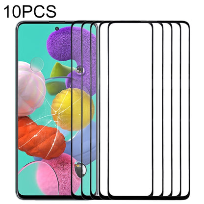 10pcs Black Front Screen Outer Glass Lens for Samsung Galaxy A51 - Replacement & Installation Tips Included