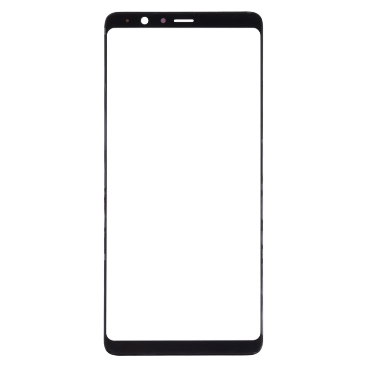 10pcs Black Front Screen Outer Glass Lens for Samsung Galaxy A8 Star / A9 Star - Replacement Parts