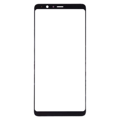 10pcs Black Front Screen Outer Glass Lens for Samsung Galaxy A8 Star / A9 Star - Replacement Parts