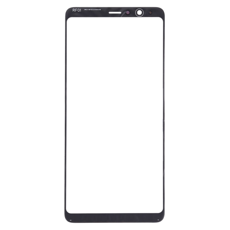 10pcs Black Front Screen Outer Glass Lens for Samsung Galaxy A8 Star / A9 Star - Replacement Parts