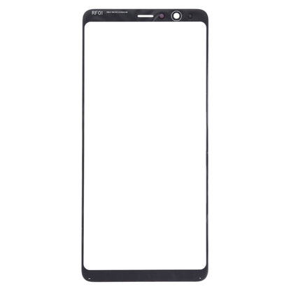 10pcs Black Front Screen Outer Glass Lens for Samsung Galaxy A8 Star / A9 Star - Replacement Parts