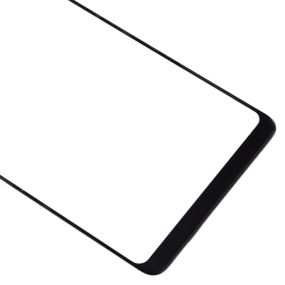10pcs Black Front Screen Outer Glass Lens for Samsung Galaxy A8 Star / A9 Star - Replacement Parts