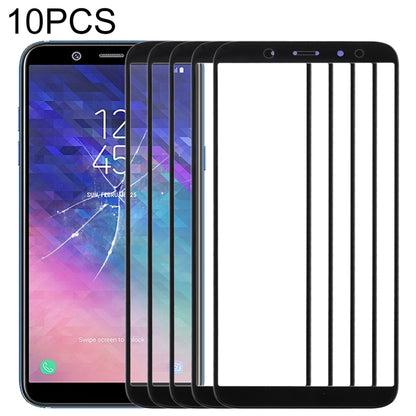 Samsung Galaxy A6 (2018) - 10pcs Replacement Front Screen Outer Glass Lens (Black) - Compatible & Tested