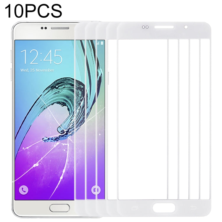 10pcs White Front Screen Outer Glass Lens for Samsung Galaxy A7 (2016) / A710 - Replacement Part