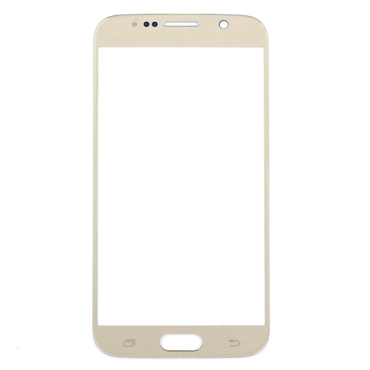 10pcs Gold Front Screen Outer Glass Lens for Samsung Galaxy S6 / G920F Replacement - Perfect Fit
