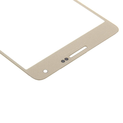 10pcs Gold Front Screen Outer Glass Lens for Samsung Galaxy A7 (2015) - Replacement Lens