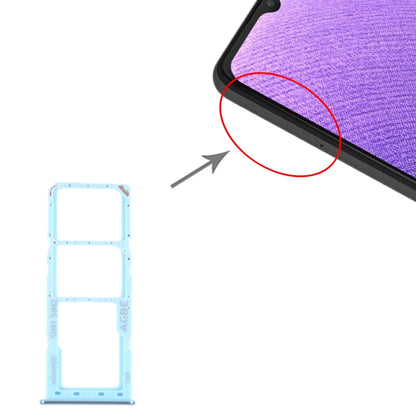 Samsung Galaxy A32 SM-A325 Blue SIM Card Tray + Micro SD Card Tray - Replacement Parts