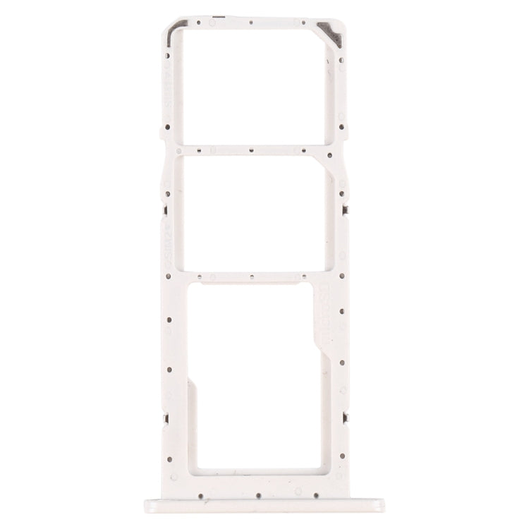 White SIM Card Tray + Micro SD Card Tray for Samsung Galaxy A02s SM-A025 - Replacement Parts