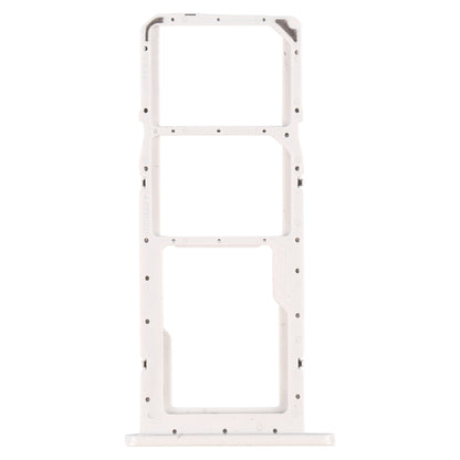 White SIM Card Tray + Micro SD Card Tray for Samsung Galaxy A02s SM-A025 - Replacement Parts