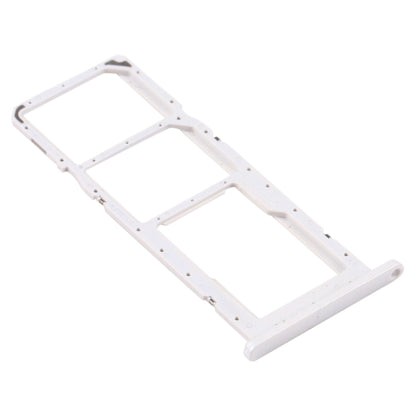 White SIM Card Tray + Micro SD Card Tray for Samsung Galaxy A02s SM-A025 - Replacement Parts