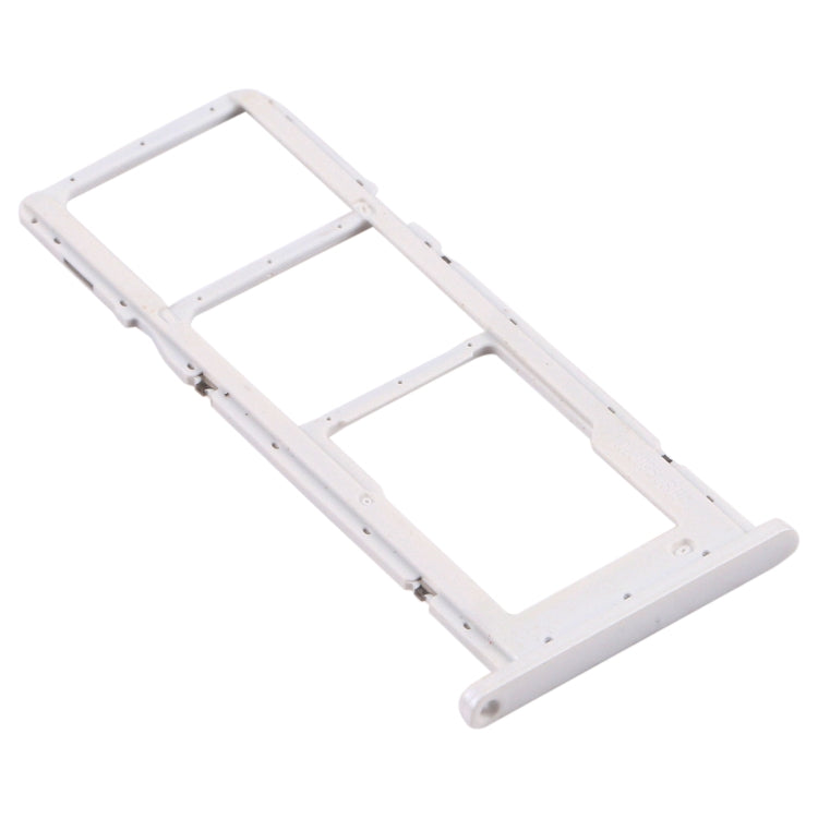 White SIM Card Tray + Micro SD Card Tray for Samsung Galaxy A02s SM-A025 - Replacement Parts