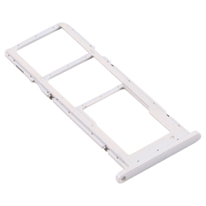 White SIM Card Tray + Micro SD Card Tray for Samsung Galaxy A02s SM-A025 - Replacement Parts