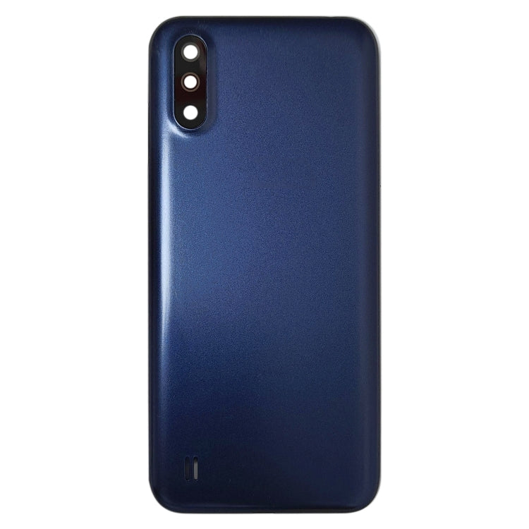 Samsung Galaxy A01 SM-015F Battery Back Cover Replacement with Camera Lens Frame (Blue) - Quality Assurance