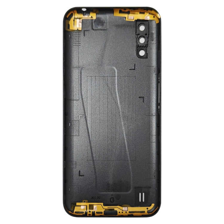 Samsung Galaxy A01 SM-015F Battery Back Cover Replacement with Camera Lens Frame (Blue) - Quality Assurance