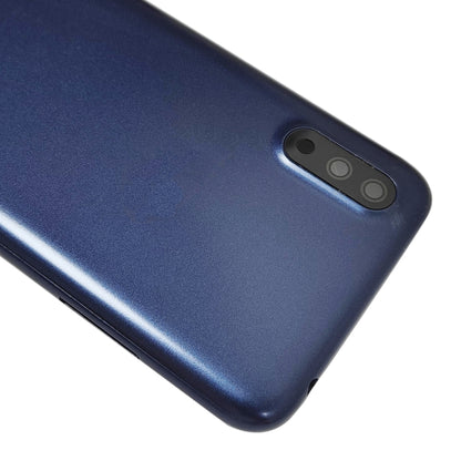 Samsung Galaxy A01 SM-015F Battery Back Cover Replacement with Camera Lens Frame (Blue) - Quality Assurance