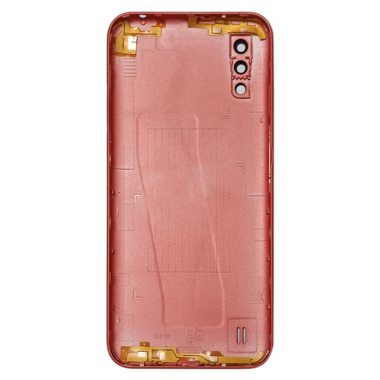 Samsung Galaxy A01 SM-015F Replacement Battery Back Cover with Camera Lens Frame (Red) - Perfect Fit