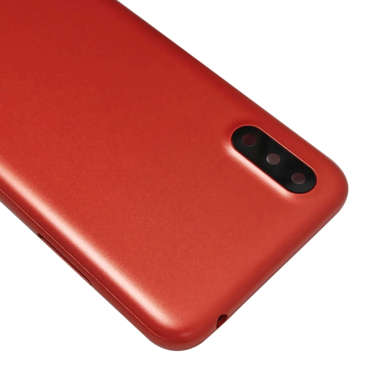 Samsung Galaxy A01 SM-015F Replacement Battery Back Cover with Camera Lens Frame (Red) - Perfect Fit