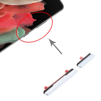 Samsung Galaxy S21 Ultra 5G Silver Power & Volume Control Button Replacement - Perfect Fit, Quality Checked