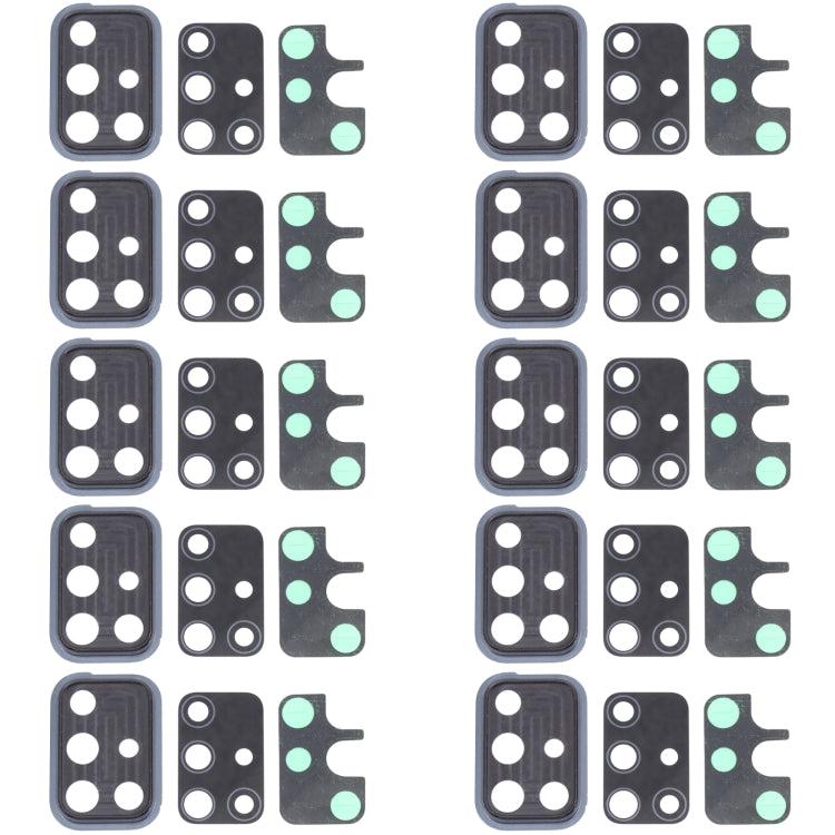 10-Pack Black Camera Lens Cover Replacement for Samsung Galaxy A71 5G SM-A716 - Perfect Fit & Quality Checked