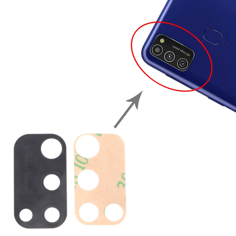 10pcs Replacement Back Camera Lens for Samsung Galaxy M21 (SM-M215) - Perfect Fit & Quality Checked