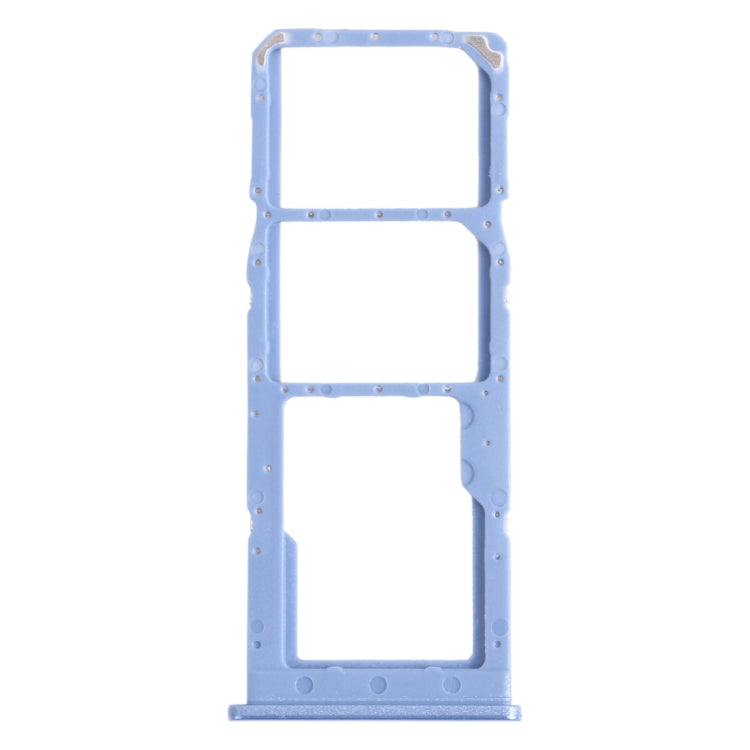 SIM Card Tray + Micro SD Card Tray for Samsung Galaxy M12 (SM-M127) - Replacement in Blue