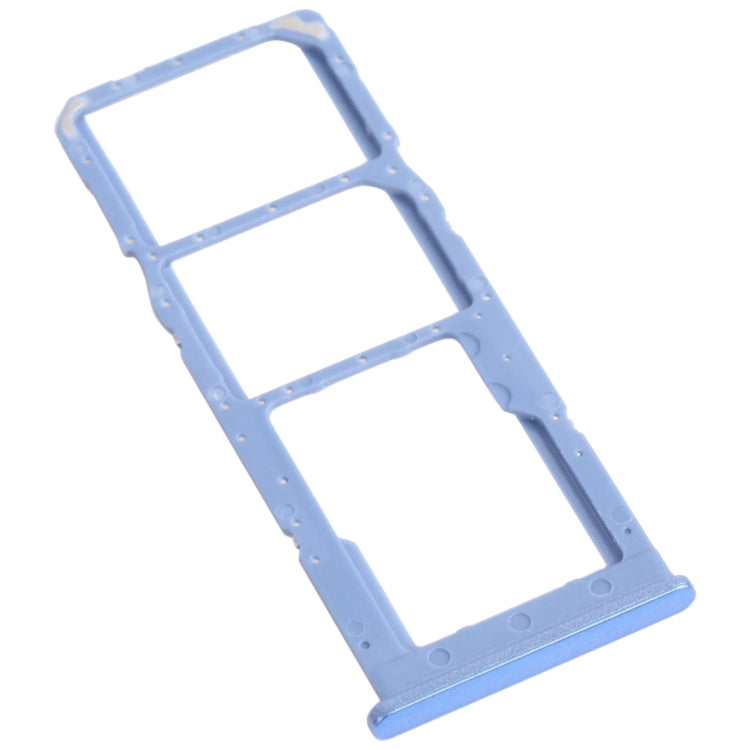 SIM Card Tray + Micro SD Card Tray for Samsung Galaxy M12 (SM-M127) - Replacement in Blue