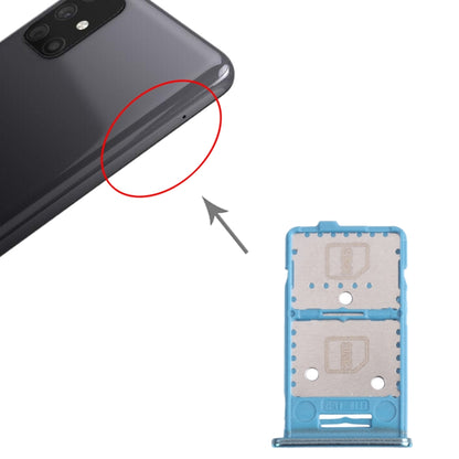 Samsung Galaxy M31s SM-M317 SIM Card Tray + Micro SD Card Tray (Green) - Replacement Parts for Your Device
