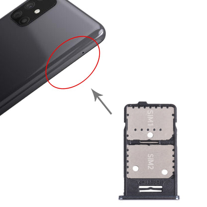 Samsung Galaxy M31s SM-M317 SIM Card Tray & Micro SD Card Tray Replacement (Silver) - Compatible Parts