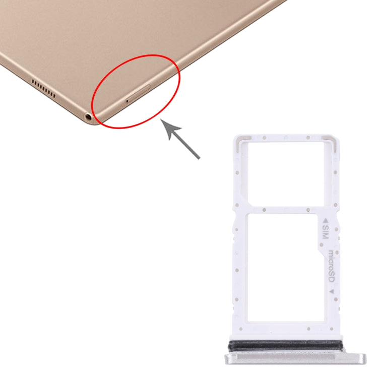 Samsung Galaxy Tab A7 10.4 (2020) SM-T505 SIM & Micro SD Card Tray Replacement (White)