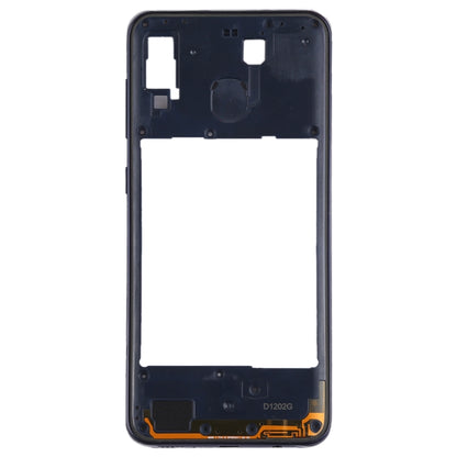 Black Middle Frame Bezel Plate Replacement for Samsung Galaxy A20 - Quality Checked & Ready to Install