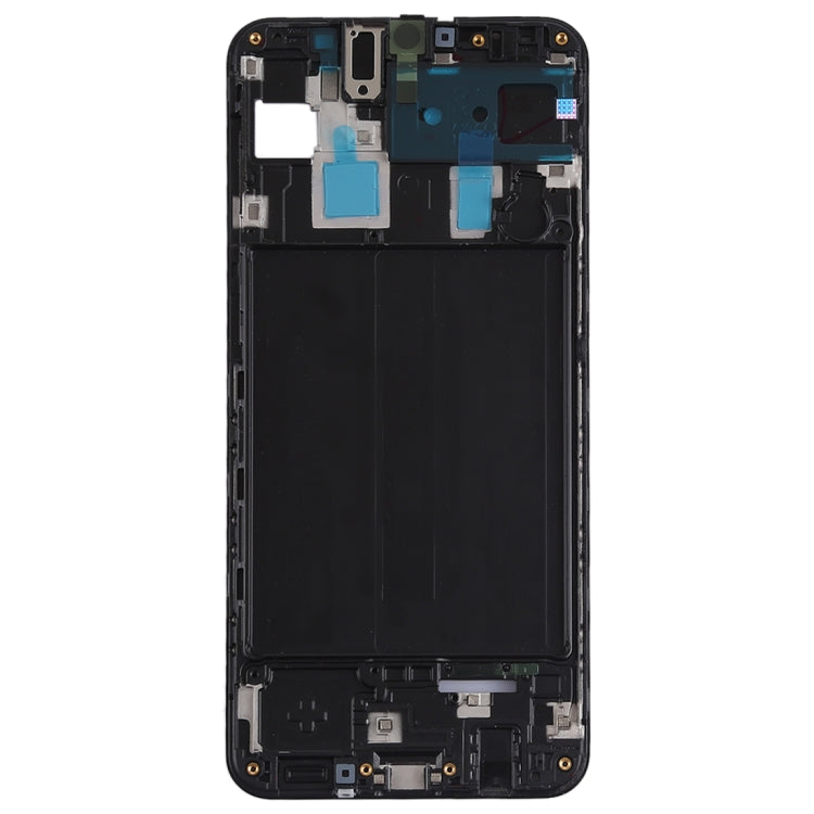 Black Front Housing LCD Frame Bezel Plate Replacement for Samsung Galaxy A30 (SM-A305F/DS)