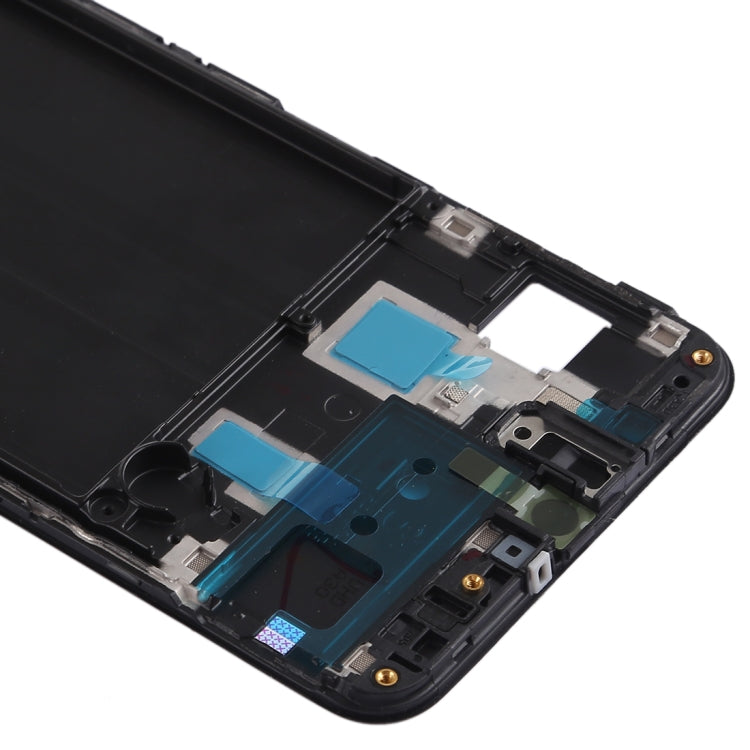 Black Front Housing LCD Frame Bezel Plate Replacement for Samsung Galaxy A30 (SM-A305F/DS)
