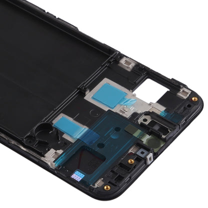Black Front Housing LCD Frame Bezel Plate Replacement for Samsung Galaxy A30 (SM-A305F/DS)
