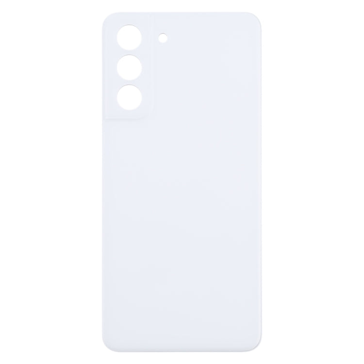 Samsung Galaxy S21 FE 5G (SM-G990B) White Battery Back Cover Replacement - Perfect Fit, Professional Installation Recommended