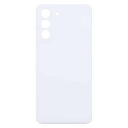 Samsung Galaxy S21 FE 5G (SM-G990B) White Battery Back Cover Replacement - Perfect Fit, Professional Installation Recommended