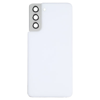 Samsung Galaxy S21 5G White Battery Back Cover with Camera Lens Frame - Replacement Part for Repair