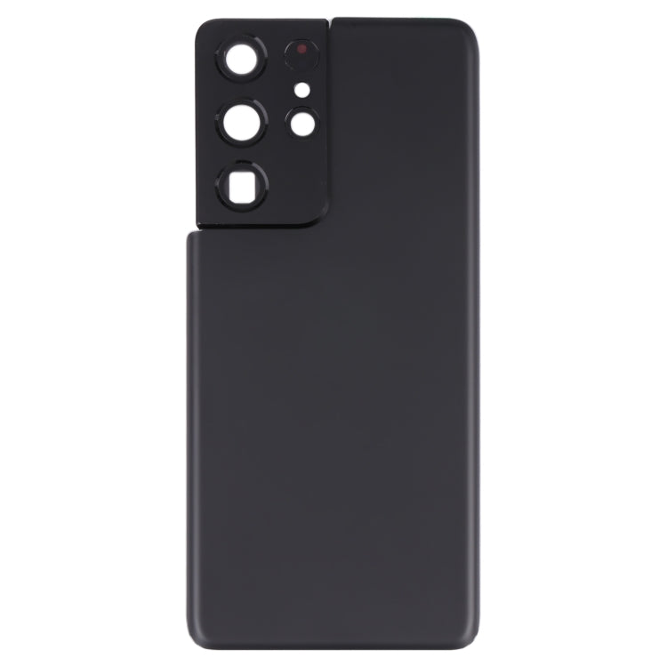 Samsung Galaxy S21 Ultra 5G Replacement Battery Back Cover with Camera Lens Frame (Black) - Professional Installation Recommended