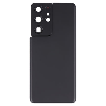 Samsung Galaxy S21 Ultra 5G Replacement Battery Back Cover with Camera Lens Frame (Black) - Professional Installation Recommended