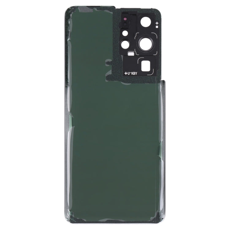 Samsung Galaxy S21 Ultra 5G Replacement Battery Back Cover with Camera Lens Frame (Black) - Professional Installation Recommended