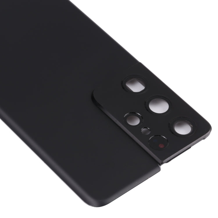 Samsung Galaxy S21 Ultra 5G Replacement Battery Back Cover with Camera Lens Frame (Black) - Professional Installation Recommended