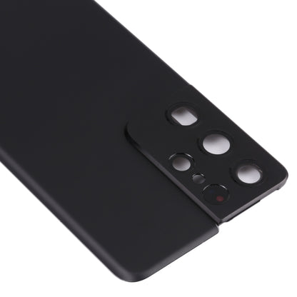 Samsung Galaxy S21 Ultra 5G Replacement Battery Back Cover with Camera Lens Frame (Black) - Professional Installation Recommended