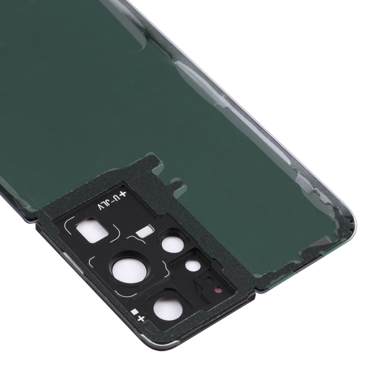 Samsung Galaxy S21 Ultra 5G Battery Back Cover Replacement with Camera Lens Frame (Blue) - Professional Installation Recommended