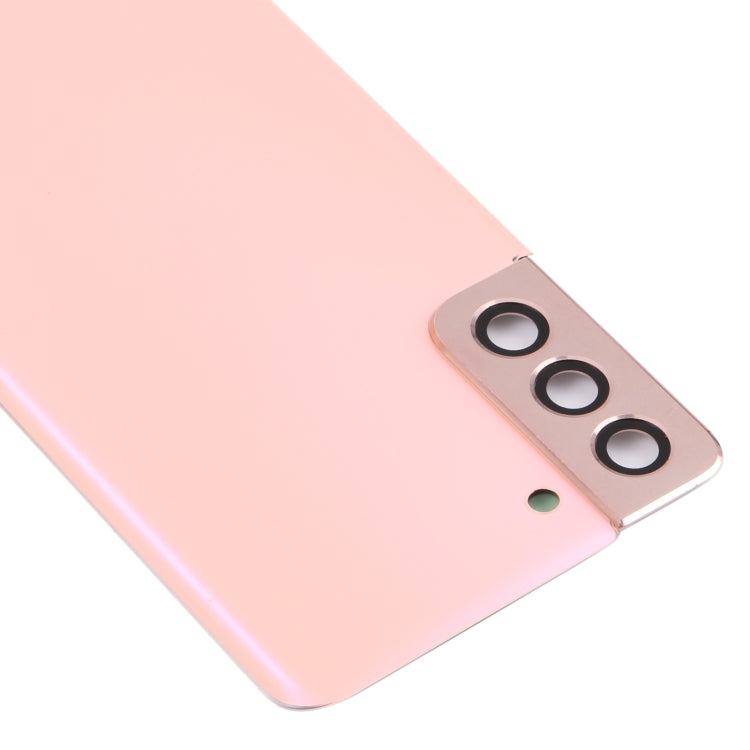 Pink Battery Back Cover Replacement for Samsung Galaxy S21+ 5G with Camera Lens Frame