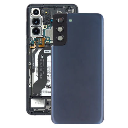 Samsung Galaxy S21+ 5G Blue Battery Back Cover with Camera Lens Frame - Replacement Housing