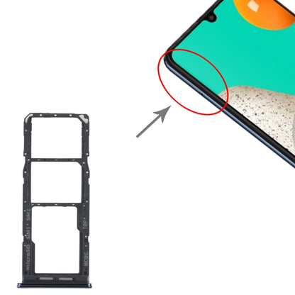 Samsung Galaxy M32 SM-M325 Black SIM Card Tray + Micro SD Card Tray Replacement - Compatible & Checked Quality