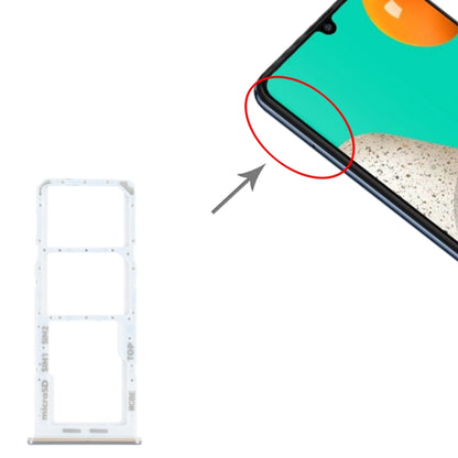 Samsung Galaxy M32 SM-M325 Silver SIM & Micro SD Card Tray Replacement - Compatible & Checked