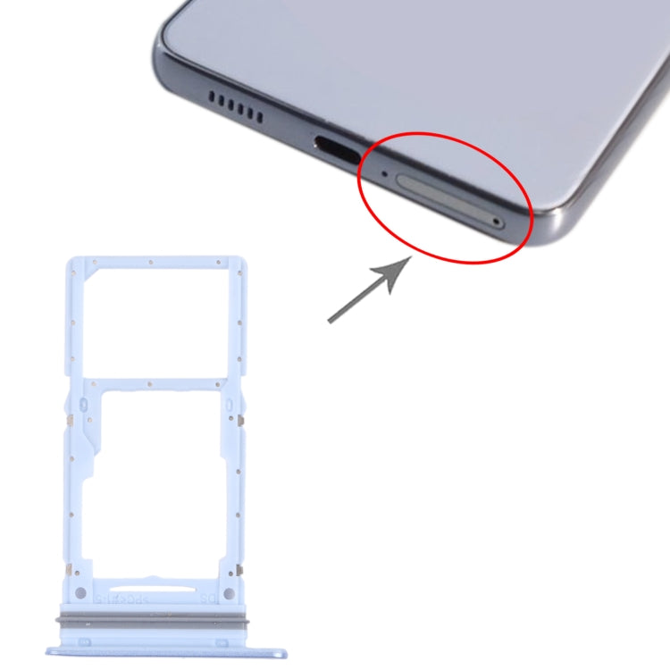 Original Blue SIM Card Tray + Micro SD Card Tray for Samsung Galaxy A33 5G SM-A336B - Replacement Part