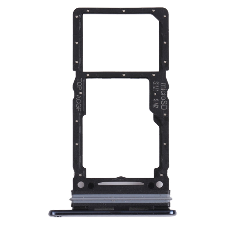 Original SIM Card Tray + Micro SD Card Tray for Samsung Galaxy A73 5G SM-A736B (Black) - Replacement Part